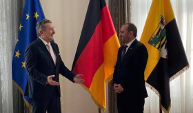 Besuch des Botschafters Viktor Yengibaryan im Landtag von Sachsen-Anhalt
