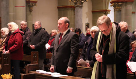 Botschafter Yengibaryan nahm an einer &ouml;kumenischen Zeremonie in der katholischen Pfarrkirche &bdquo;M&auml;rtyrer von Berlin&ldquo; teil