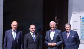 Treffen des Botschafters mit dem Präsidenten der Industrie- und Handelskammer Karlsruhe, Wolfgang Grenke