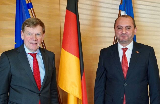 Treffen des Botschafters mit dem Vorsitzenden der Deutsch-Südkaukasischen Parlamentariergruppe des Deutschen Bundestages, Herrn Dr. Johann David Wadephul