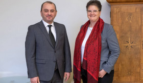 Treffen des Botschafters mit der Rektorin der Martin-Luther-Universität Halle-Wittenberg, Prof. Dr. Claudia Becker