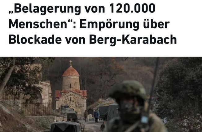 Das RND - RedaktionsNetzwerk Deutschland über Blockade von Berg-Karabakh