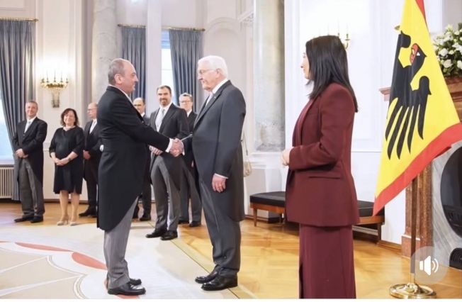 Դաշնային նախագահ Ֆրանկ-Վալտեր Շտայնմայերի հրավերով օտարերկրյա դեսպանների ամանորյա ընդունելություն