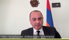 Botschafter nahm an einer Online-Diskussion zum Thema "Armenisch-deutsche Wirtschaftsbeziehungen im Rahmen der Zusammenarbeit mit der EU" teil
